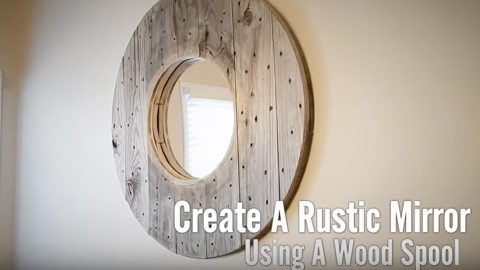 She Makes An Amazing Rustic Mirror From A Wooden Spoon (Watch!) | DIY Joy Projects and Crafts Ideas