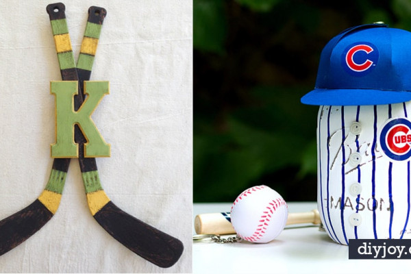 DIY Gifts for the Sports Fan - Crafts and DIY Ideas for Men - Football, Baseball, Basketball, Soccer and Golf - Wall Art, DIY Gifts, Easy Gift Ideas, Room and Home Decor