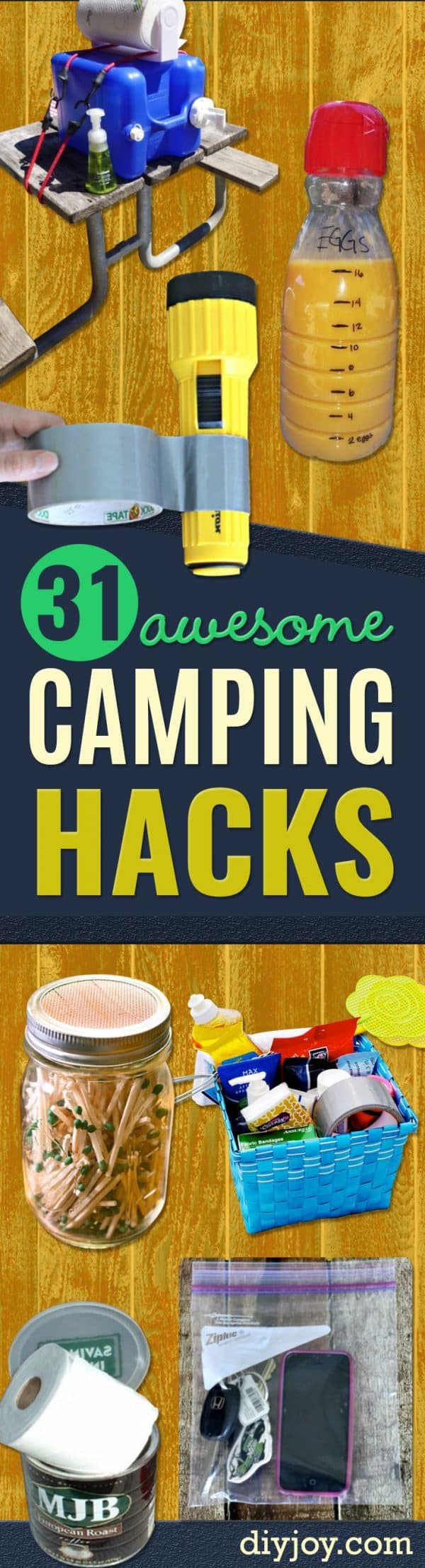 diy camping hacks- Easy DIY Camp Tips and Tricks, Recipes for Camping - Gear Ideas, Cheap Camping Supplies, Tutorials for Making Quick Camping Food, Fire Starters, Gear Holders