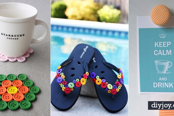 DIY Projects and Crafts Made With Buttons - Easy and Quick Projects You Can Make With Buttons - Cool and Creative Crafts, Sewing Ideas and Homemade Gifts for Women, Teens, Kids and Friends - Home Decor, Fashion and Cheap, Inexpensive Fun Things to Make on A Budget