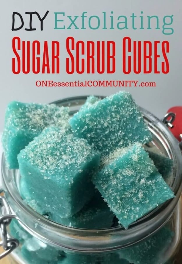 DIY Sugar Scrub Recipes - DIY Exfoliating Sugar Scrub Cubes - Easy and Quick Beauty Products You Can Make at Home - Cool and Cheap DIY Gift Ideas for Homemade Presents Women, Girls and Teens Love - Natural Recipe Ideas for Making Sugar Scrub With Step by Step Tutorials 