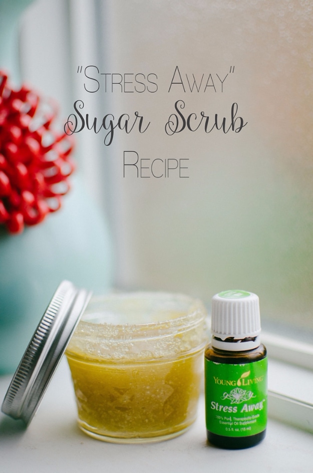 DIY Sugar Scrub Recipes - DIY Stress Away Sugar Scrub - Easy and Quick Beauty Products You Can Make at Home - Cool and Cheap DIY Gift Ideas for Homemade Presents Women, Girls and Teens Love - Natural Recipe Ideas for Making Sugar Scrub With Step by Step Tutorials 
