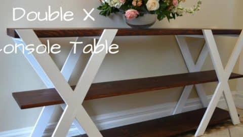 She Makes A Fabulous Console Table That’s An Awesome Addition To Any Home! | DIY Joy Projects and Crafts Ideas
