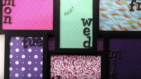Watch How She Makes This Brilliant Dry Erase Picture Frame Calendar! | DIY Joy Projects and Crafts Ideas