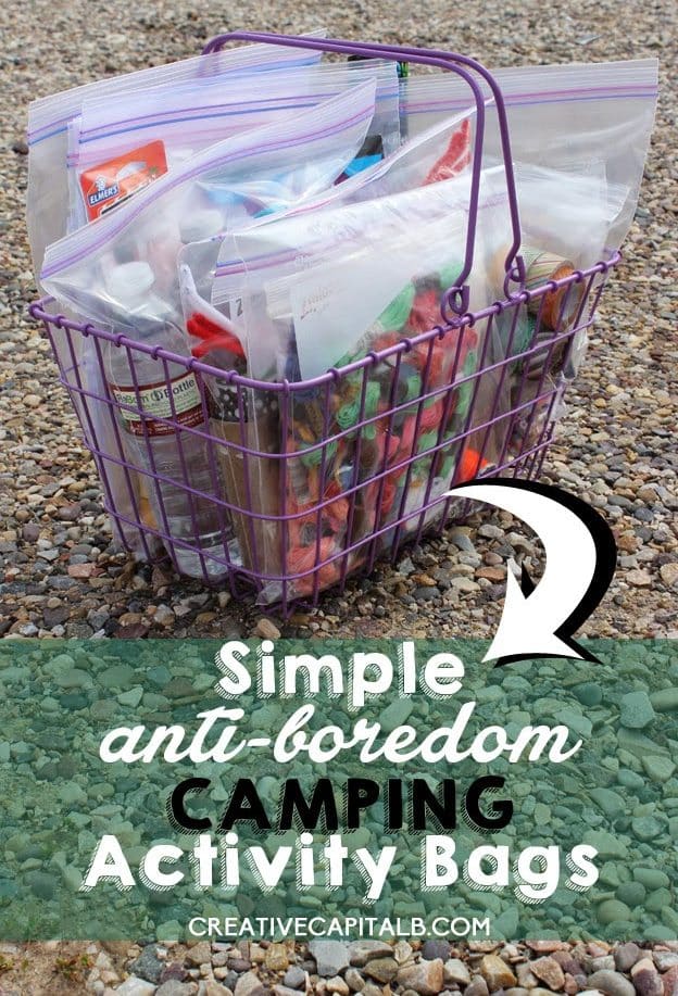 Cool DYI Camping Hacks - Easy Camping Activity Bags - Easy Tips and Tricks, Recipes for Camping - Gear Ideas, Cheap Camping Supplies, Tutorials for Making Quick Camping Food, Fire Starters, Gear Holders #diy #camping