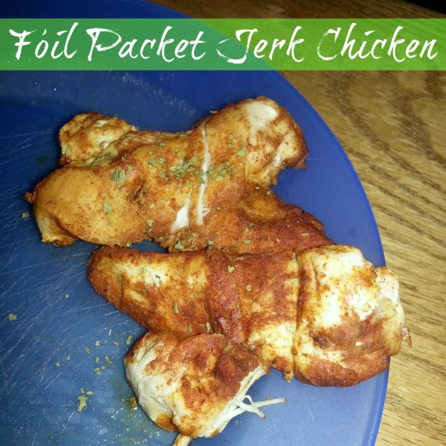 DIY Tin Foil Camping Recipes - Foil Packet Jerk Chicken - Tin Foil Dinners, Ideas for Camping Trips healthy Easy Make Ahead Recipe Ideas for the Campfire. Breakfast, Lunch, Dinner and Dessert, #recipes #camping