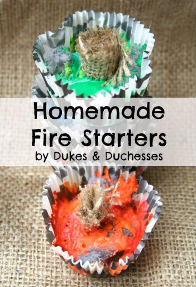 DIY Camping Idea for Survival and Prepping - Homemade Fire Starters - Easy Tips and Tricks, Recipes for Camping - Gear Ideas, Cheap Camping Supplies, Tutorials for Making Quick Camping Food, Fire Starters, Gear Holders #diy #camping