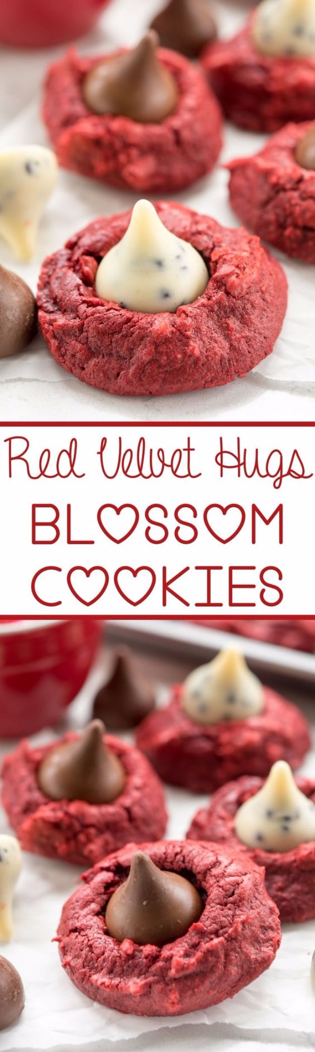 DIY Valentines Day Cookies - Red Velvet Hugs Cookies - Easy Cookie Recipes and Recipe Ideas for Valentines Day - Cute DIY Decorated Cookies for Kids, Homemade Box Cookies and Bouquet Ideas - Sugar Cookie Icing Tutorials With Step by Step Instructions - Quick, Cheap Valentine Gift Ideas for Him and Her #valentines