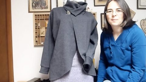Watch How She Changes Up This Plain Sweatshirt Into An Amazing Fashion Statement! | DIY Joy Projects and Crafts Ideas