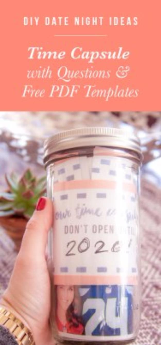 DIY Date Night Ideas - Time Capsule Date Night - Creative Ways to Go On Inexpensive Dates - Creative Ways for Couples to Spend Time Together creative date nights diy idea