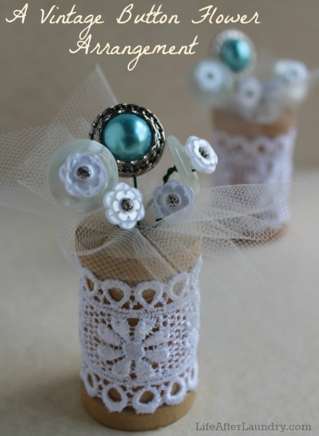 Button Cover Handmade Button Decoration ~ Chic and Elegant