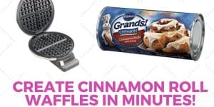 Make Killer Cinnamon Rolls On Your Waffle Iron Quick!