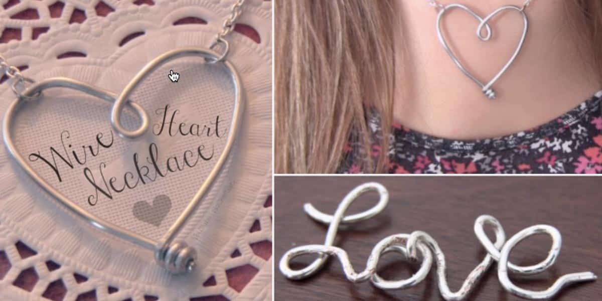 Look How She Makes A Fascinating Wire Heart And Just In Time For Valentines Day! | DIY Joy Projects and Crafts Ideas