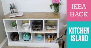 How to Build A Kitchen Island From An Ikea Shelving Unit