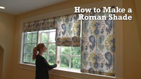 How to Make Roman Shades for Windows (and Even Doors) | DIY Joy Projects and Crafts Ideas