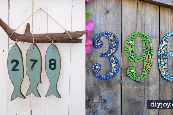 DIY House Numbers - DIY Numbers To Put In Front Yard and At Front Door - Architectural Numbers and Creative Do It Yourself Projects for Making House Numbers - Easy Step by Step Tutorials and Project Ideas for Home Improvement on A Budget
