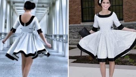 Watch How She Makes This Fabulous 50’s Dress That Will Have Heads Turning! | DIY Joy Projects and Crafts Ideas