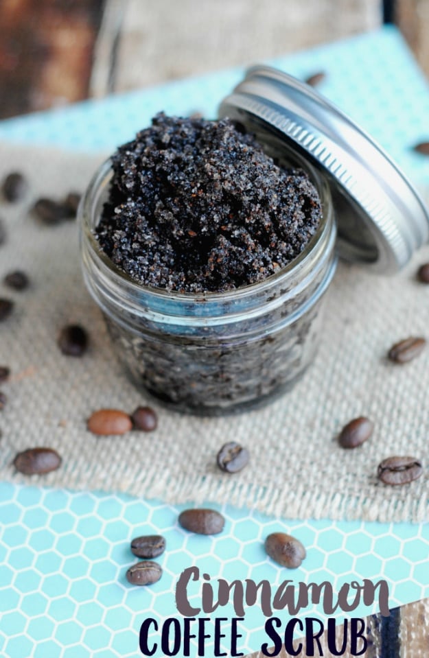 DIY Beauty Ideas and Recipes for Products You Can Make At Home - Cinnamon Coffee Scrub - Easy Tutorials and Recipe Ideas for Face, Skin, Hair, Makeup, Lips - 3 Ingredient, Coconut Oil, Cheap Knock Offs, Baking Soda and Natural Product - Cool Homemade Gifts for Teens and Women
