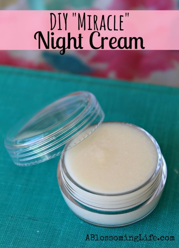 DIY Beauty Ideas and Recipes for Products You Can Make At Home - DIY Miracle Night Cream - Easy Tutorials and Recipe Ideas for Face, Skin, Hair, Makeup, Lips - 3 Ingredient, Coconut Oil, Cheap Knock Offs, Baking Soda and Natural Product - Cool Homemade Gifts for Teens and Women