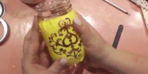What Is She Doing To This Mason Jar? HINT: It’s For Sewing!