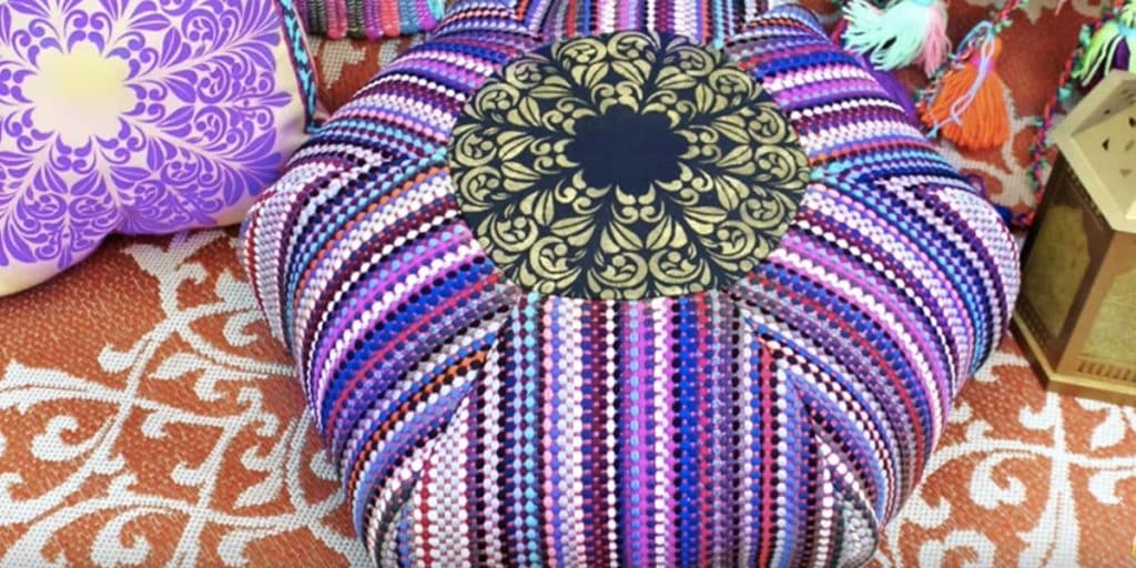 Sewing Project - DIY Rag Pouf
