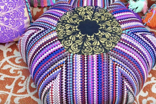 Sewing Project - DIY Rag Pouf