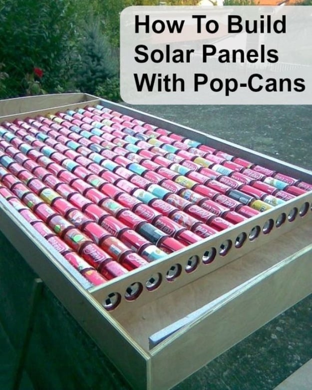 DIY Solar Powered Projects - Solar Panels Out Of Pop Cans - Easy Solar Crafts and DYI Ideas for Making Solar Power Things You Can Use To Save Energy - Step by Step Tutorials for Making Things Without Batteries - DIY Projects and Crafts for Men and Women 