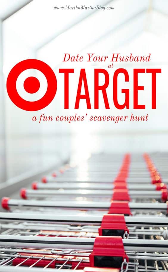 DIY Date Night Ideas - Target Date Night With Scavenger Hunt - Creative Ways to Go On Inexpensive Dates - Creative Ways for Couples to Spend Time Together creative date nights diy idea