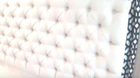 Watch How He Makes This Gorgeous Tufted Headboard That’s The Big Rage Now! | DIY Joy Projects and Crafts Ideas