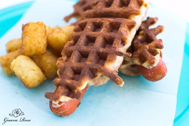Waffle Iron Hacks and Easy Recipes for Waffle Irons - Waffled Hotdogs - Quick Ways to Make Healthy Meals in a Waffle Maker - Breakfast, Dinner, Lunch, Dessert and Snack Ideas - Homemade Pizza, Cinnamon Rolls, Egg, Low Carb, Sandwich, Bisquick, Savory Recipes and Biscuits #diy #waffle #hacks