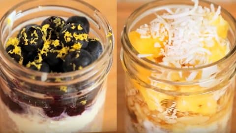 Mason Jar Oatmeal Is The Perfect 2-Minute Breakfast For Every Mama On The Run! | DIY Joy Projects and Crafts Ideas