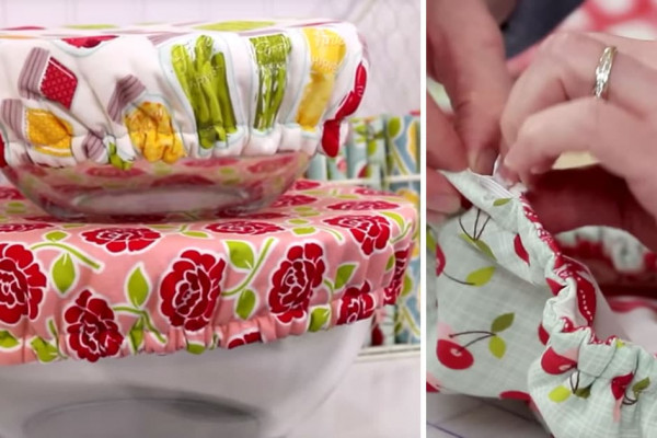 Sewing Tutorial - Washable Bowl Covers Pattern