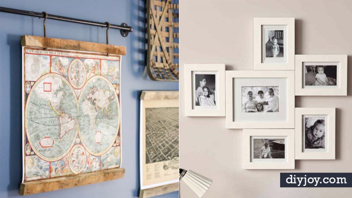 How to Hang Tabletop Photo Frames on the Wall