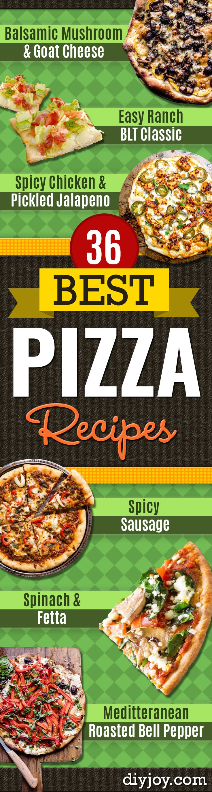 Best Pizza Recipes - Homemade Pizza Recipe Ideas for Healthy, Easy Dinner, Lunch and Snacks - How To Make Pizza Dough at Home - Step by Step Tutorials for Varieties with Pepperoni, Gourmet and Unique Tips With Pillsbury Biscuits, for Kids, With Chicken and French Bread - Thin Crust and Deep Dish Pizzas