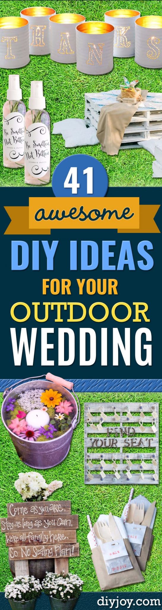 DIY Outdoor Wedding Decor Ideas - 41 Decorations For Weddings