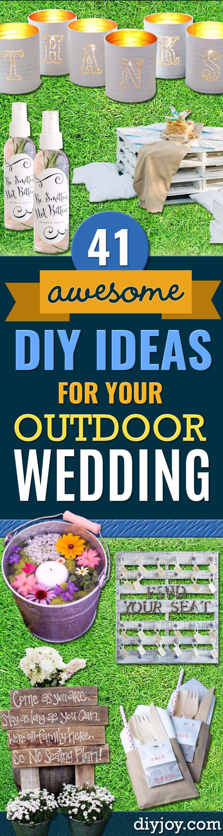 diy outdoor wedding ideas - summer wedding idea diy Lighting, Mason Jar Centerpieces, Table Decor, Party Favors, Guestbook Ideas, Signs, Flowers