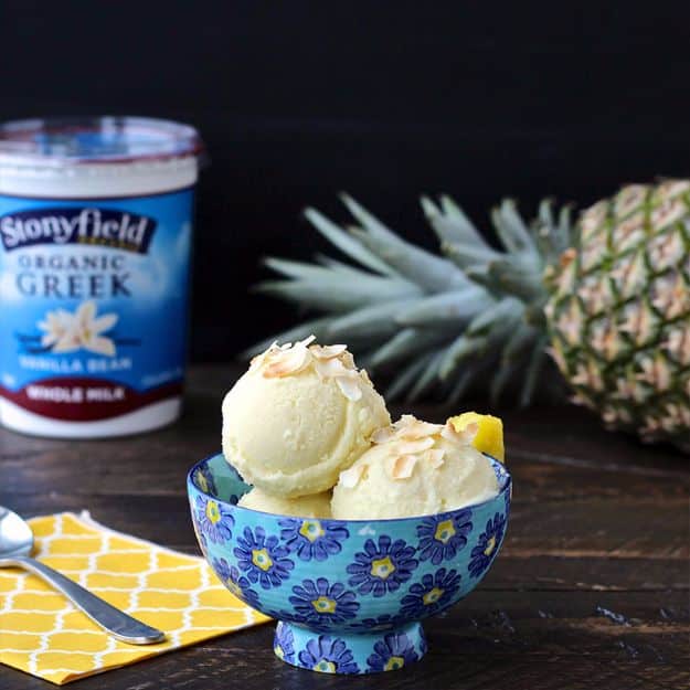 Easy Snacks You Can Make In Minutes - 5-Minute Pineapple Frozen Yogurt - Quick Recipes and Tricks for Making After Workout and After School Snack - Fast Ideas for Instant Small Meals and Treats - No Bake, Microwave and Simple Prep Makes Snacking Fun #snacks #recipes
