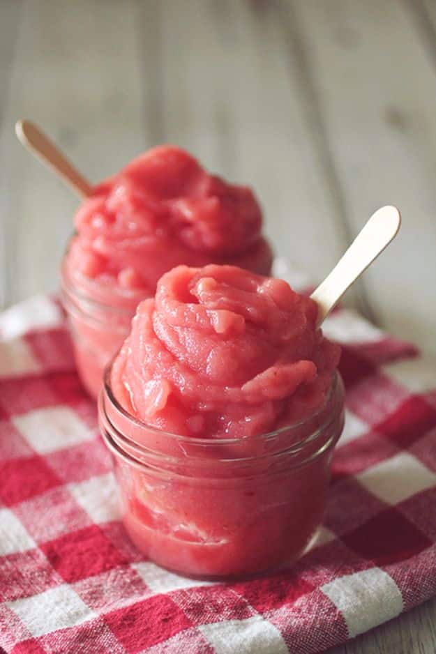 Easy Snacks You Can Make In Minutes - 5 Minute Watermelon Strawberry Sorbet - Quick Recipes and Tricks for Making After Workout and After School Snack - Fast Ideas for Instant Small Meals and Treats - No Bake, Microwave and Simple Prep Makes Snacking Fun #snacks #recipes