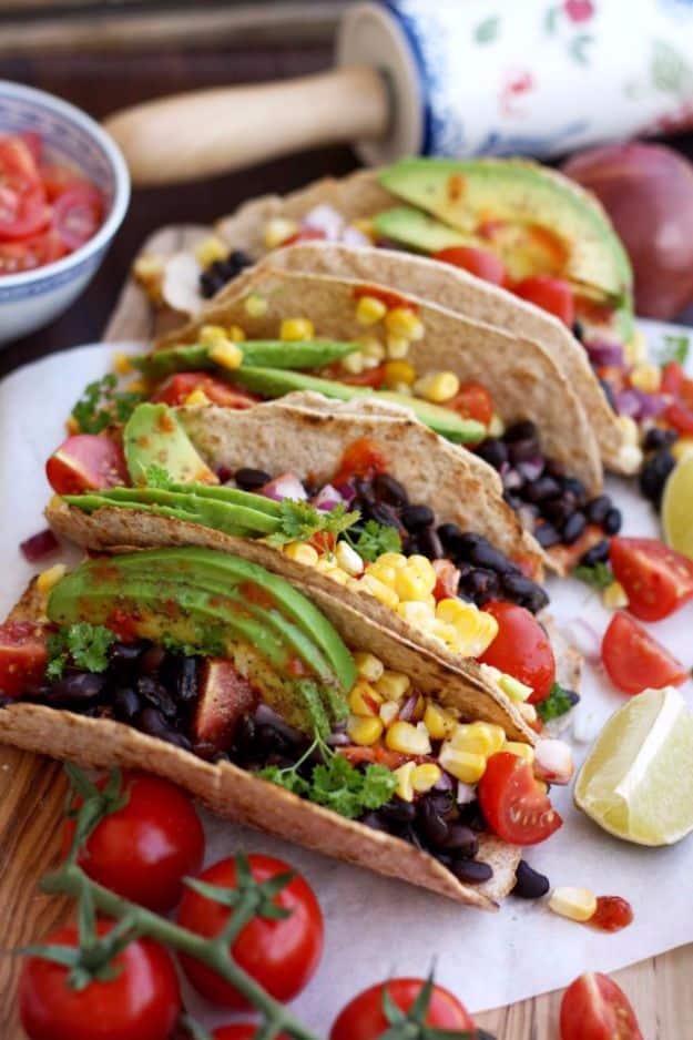 5-minute Easy Vegan Tacos - Quick Recipes and Tricks for Making After Workout and After School Snack - Easy Idea for Instant Meal or Trea- No Baking, Microwaving and Prepping Ahead for Lunch or Work