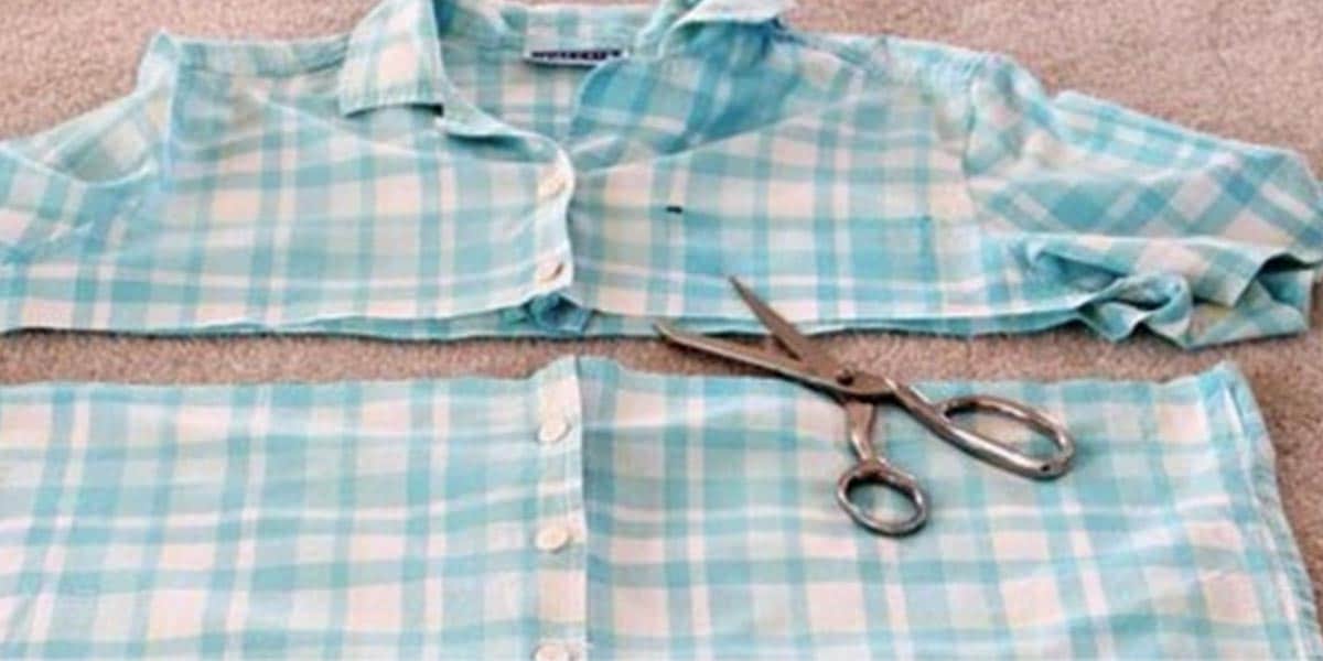 Learn How to Turn An Old Shirt Into An Apron | DIY Joy Projects and Crafts Ideas