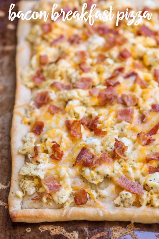 Best Pizza Recipes - Bacon Breakfast Pizza - Homemade Pizza Recipe Ideas for Healthy, Easy Dinner, Lunch and Snacks - How To Make Pizza Dough at Home - Step by Step Tutorials for Varieties with Pepperoni, Gourmet and Unique Tips With Pillsbury Biscuits, for Kids, With Chicken and French Bread - Thin Crust and Deep Dish Pizzas #pizza #recipes