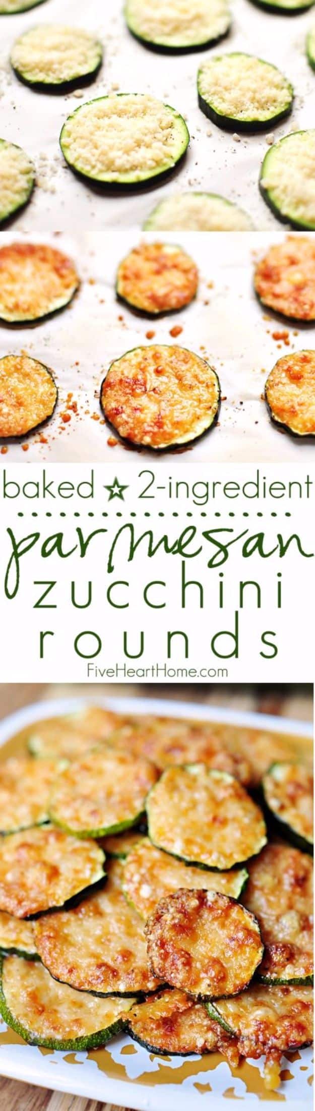 Easy Snacks You Can Make In Minutes - Baked Parmesan Zucchini Rounds - Quick Recipes and Tricks for Making After Workout and After School Snack - Fast Ideas for Instant Small Meals and Treats - No Bake, Microwave and Simple Prep Makes Snacking Fun #snacks #recipes