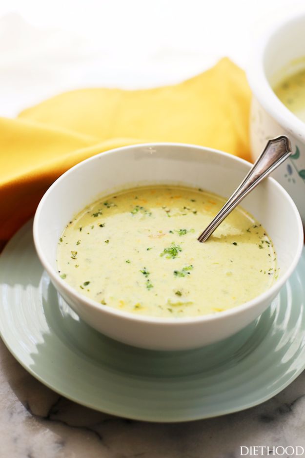 Best Broccoli Recipes - Broccoli Cheese Soup - Recipe Ideas for Roasted, Steamed, Fresh or Frozen, Healthy, Cheesy, Soup, Salad, Casseroles and Side Dish Vegetables Made With Broccoli. Shrimp, Chicken, Pasta and Paleo Recipes. Easy Dinner, healthy vegetable recipes 