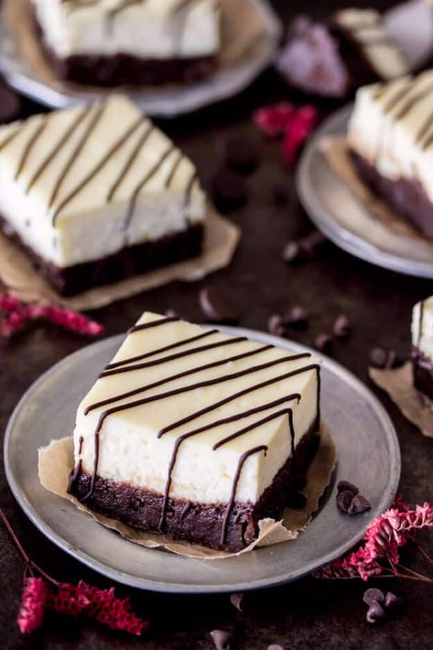Best Cheesecake Recipes - Cheesecake Brownies - Easy and Quick Recipe Ideas for Cheesecakes and Desserts - Chocolate, Simple Plain Classic, New York, Mini, Oreo, Lemon, Raspberry and Quick No Bake - Step by Step Instructions and Tutorials for Yummy Dessert 