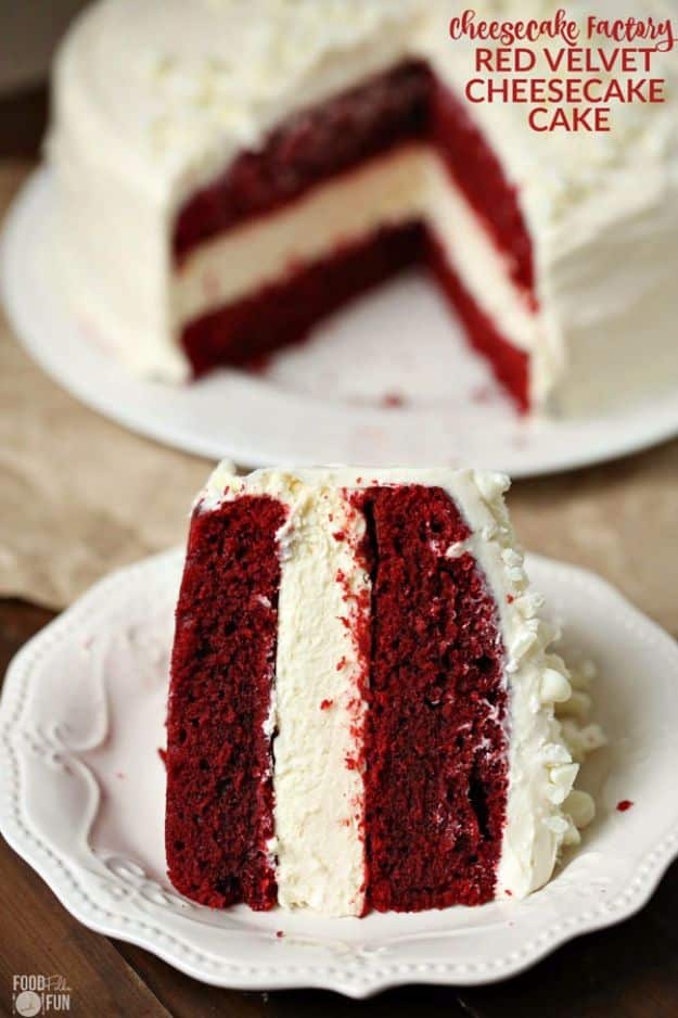 Best Cheesecake Recipes - Cheesecake Factory Red Velvet Cheesecake Copycat - Easy and Quick Recipe Ideas for Cheesecakes and Desserts - Chocolate, Simple Plain Classic, New York, Mini, Oreo, Lemon, Raspberry and Quick No Bake - Step by Step Instructions and Tutorials for Yummy Dessert 