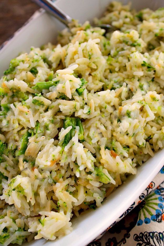 Best Rice Recipes - Cheesy Broccoli Rice - Easy Ideas for Quick Meals Made From a Bag of Rice - Healthy Recipes With Brown, White and Arborio Rice - Cheesy, Fried, Asian, Mexican Flavored Dinner Dishes and Side Dishes - DIY Projects and Crafts by DIY JOY 