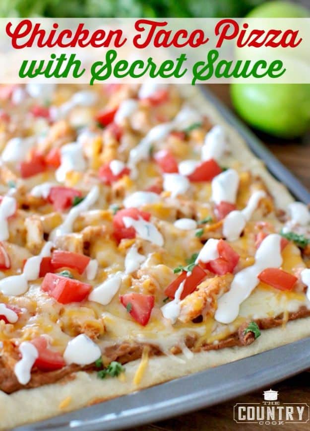 Best Pizza Recipes - Chicken Taco Pizza With Secret Sauce - Homemade Pizza Recipe Ideas for Healthy, Easy Dinner, Lunch and Snacks - How To Make Pizza Dough at Home - Step by Step Tutorials for Varieties with Pepperoni, Gourmet and Unique Tips With Pillsbury Biscuits, for Kids, With Chicken and French Bread - Thin Crust and Deep Dish Pizzas #pizza #recipes