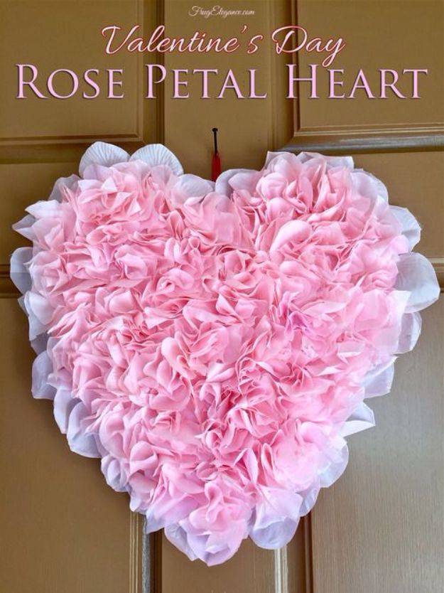 DIY Ideas With Rose Petals - DIY Bridal Shower Decor - Crafts and DIY Projects, Recipes You Can Make With Rose Petals - Creative Home Decor and Gift Ideas Make Awesome Mothers Day and Christmas Gifts - Crafts and Do It Yourself by DIY JOY #rosecrafts #diygifts