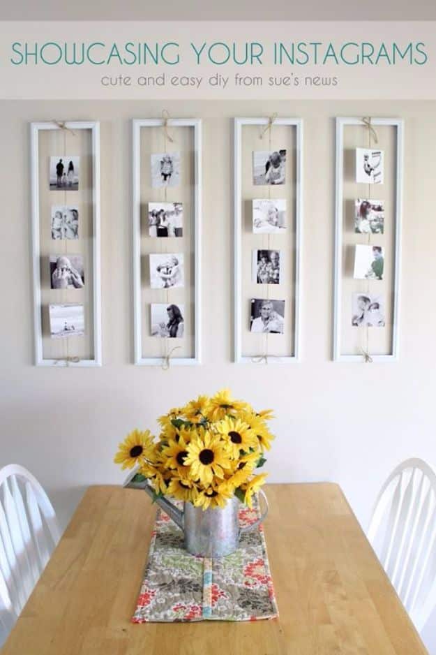 Tips and Tricks for Hanging Photos and Frames - DIY Display Your Instagrams - Step By Step Tutorials and Easy DIY Home Decor Projects for Decorating Walls - Cool Wall Art Ideas for Bedroom, Living Room, Gallery Walls - Creative and Cheap Ideas for Displaying Photos and Prints - DIY Projects and Crafts by DIY JOY #diydecor #decoratingideas