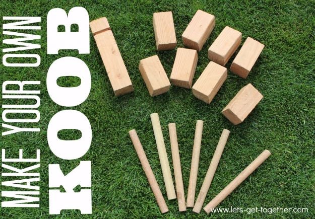 Best DIY Backyard Games - DIY Koob Game - Cool DIY Yard Game Ideas for Adults, Teens and Kids - Easy Tutorials for Cornhole, Washers, Jenga, Tic Tac Toe and Horseshoes - Cool Projects for Outdoor Parties and Summer Family Fun Outside #diy #backyard #kids #games